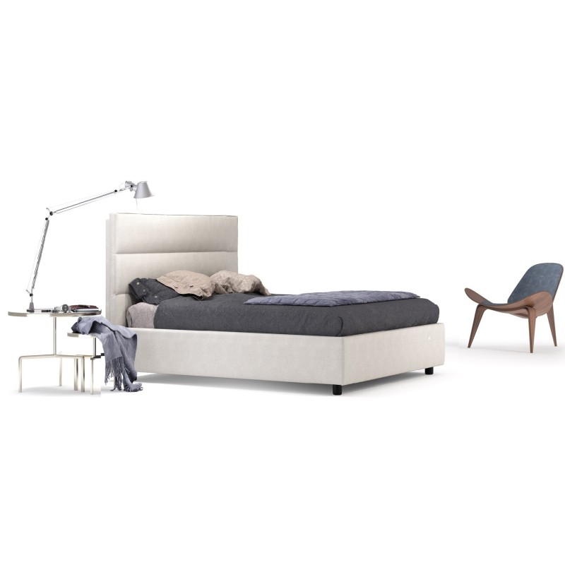 LETTO SINGOLO CON GIROLETTO MOD. OBLO NORDICO E GRAFITE